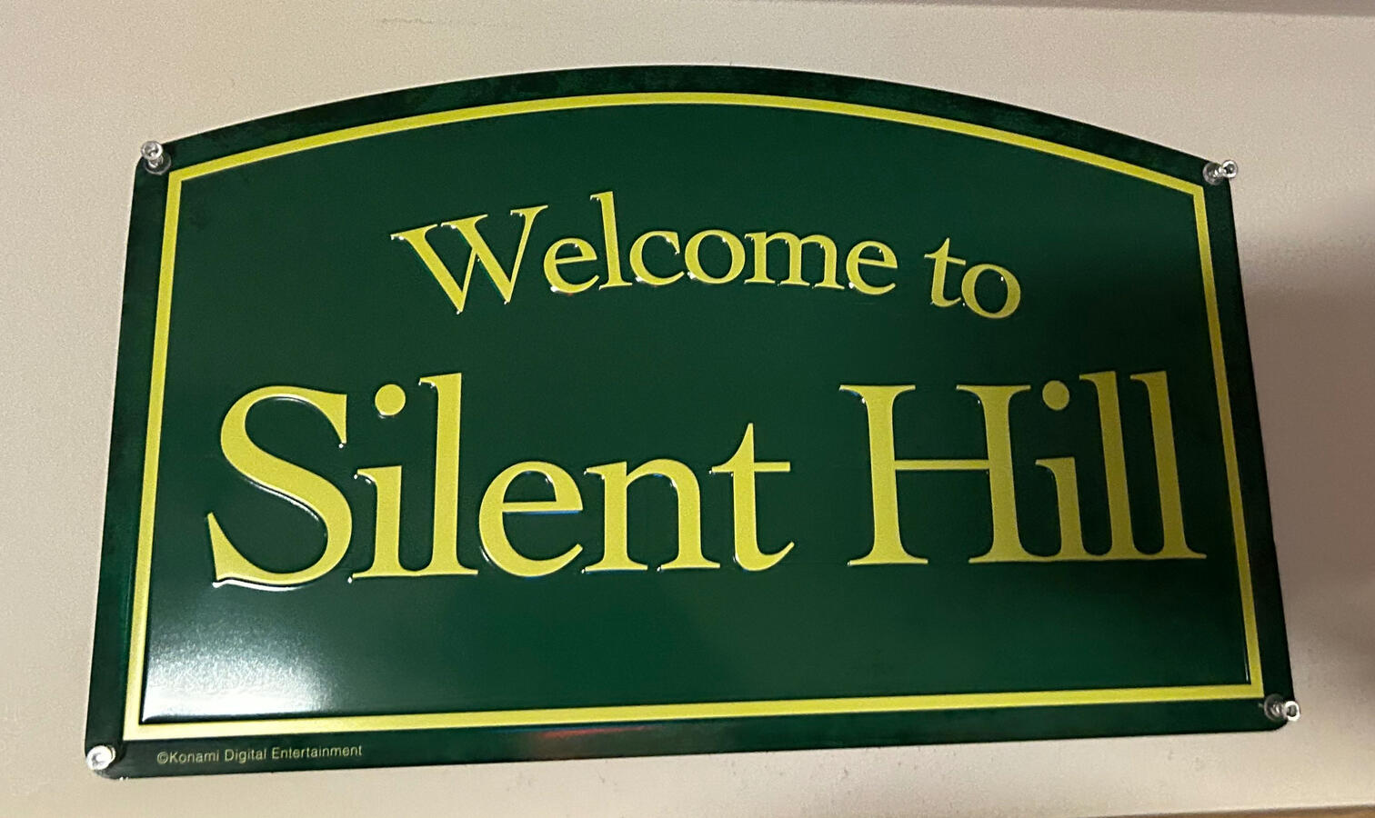 Silent Hill Metal Sign