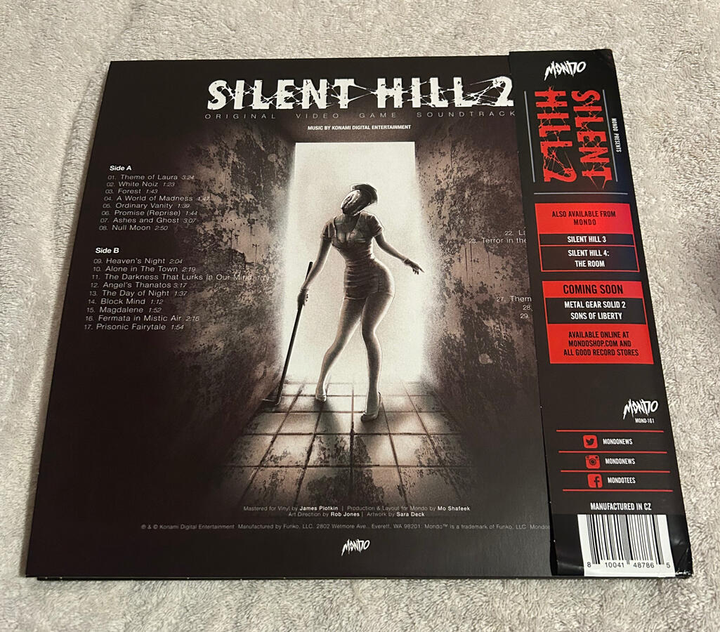 Silent Hill 2 Vinyl Rust (Back)